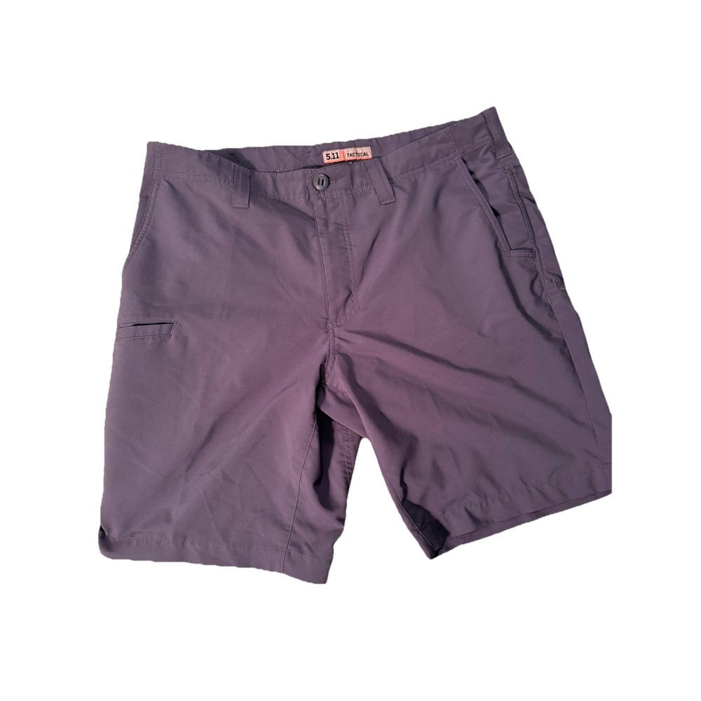 5.11 Tactical Mens Charcoal Gray Canvas Blend Shorts Size 36 Durable Casual Wear